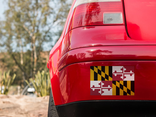 State of Maryland Flag Sticker Decal USA Maryland State
