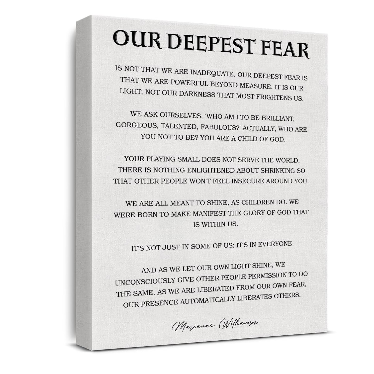Inspirational Wall Art Canvas Painting Framed, Motivational Quotes Wall Decor…
