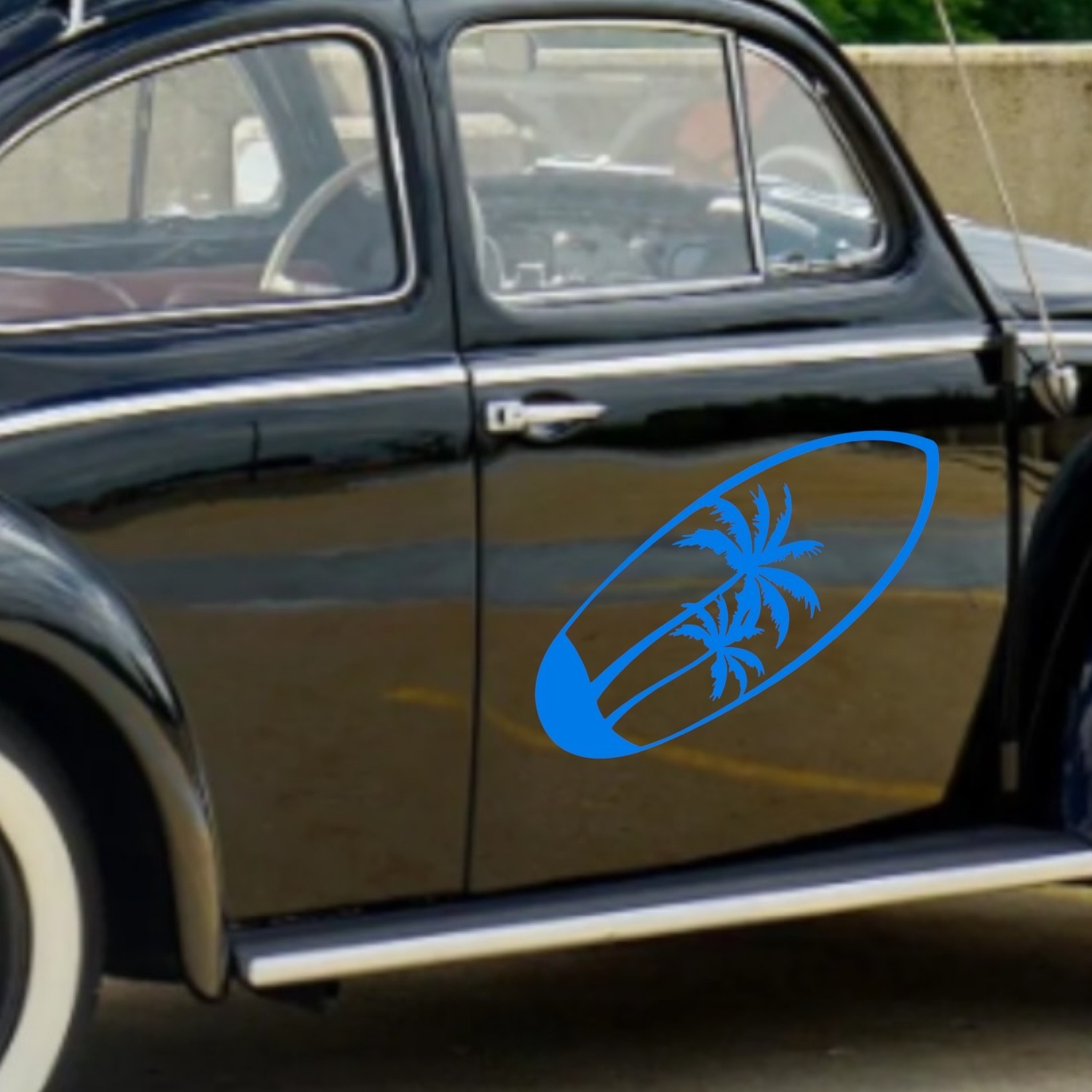 Surfboard Vinyl Decal for car, Windows Laptops Any Smooth Surface design #14