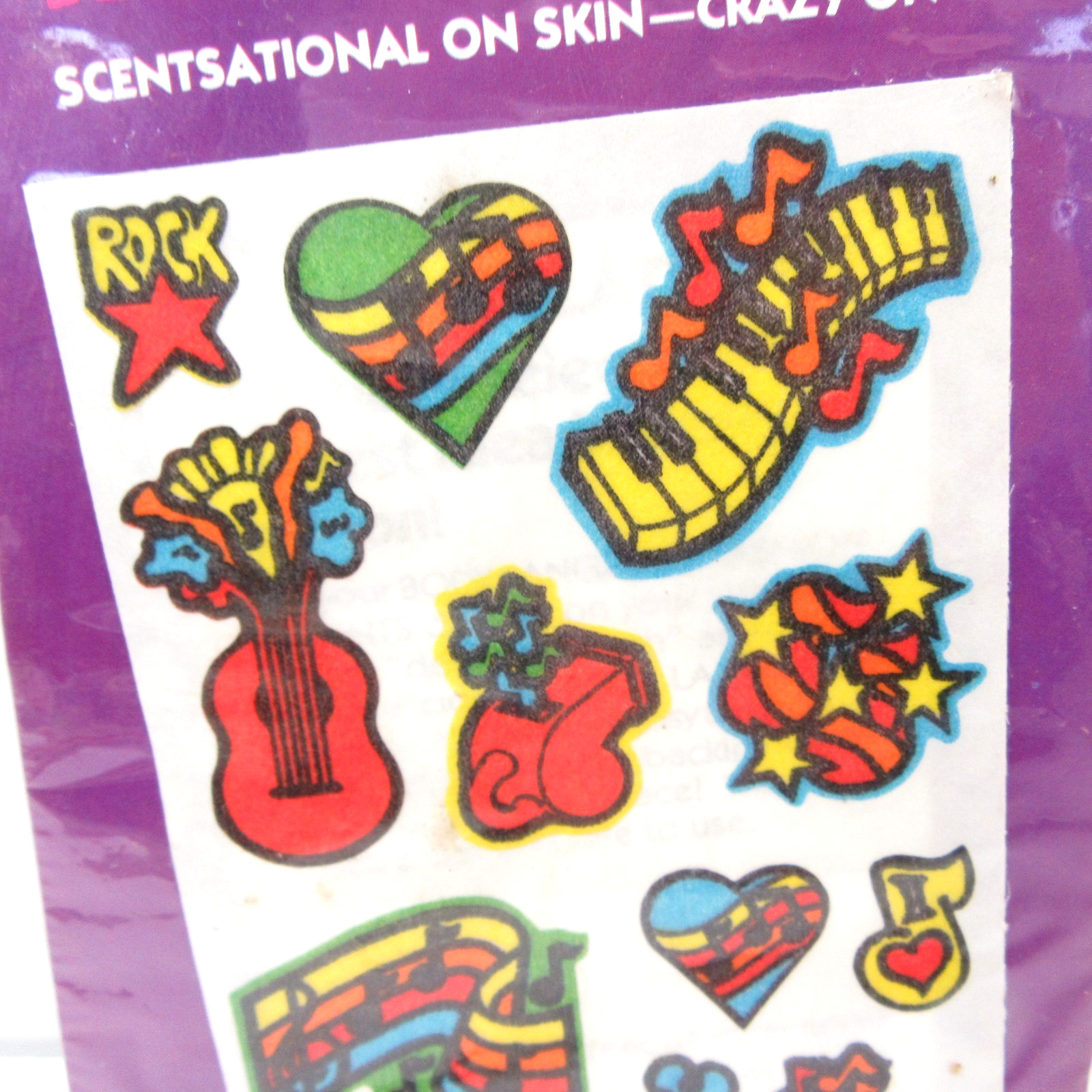 Mello Smello Factory Body Language Fashion Accents Stickers Vtg 1980's