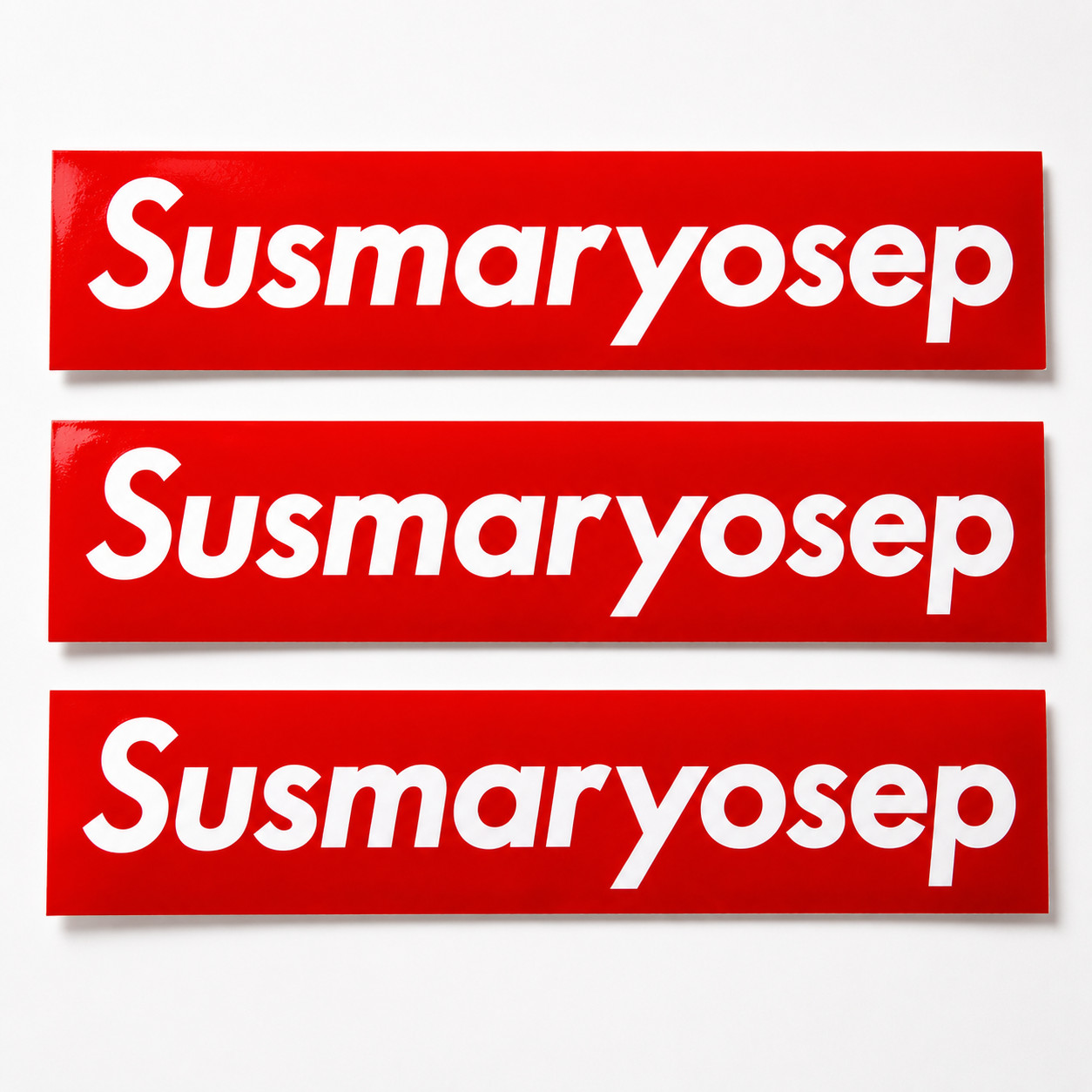 Susmaryosep! 8×2 Rectangular Glossy Vinyl Sticker | The Supreme Pinoy Expression