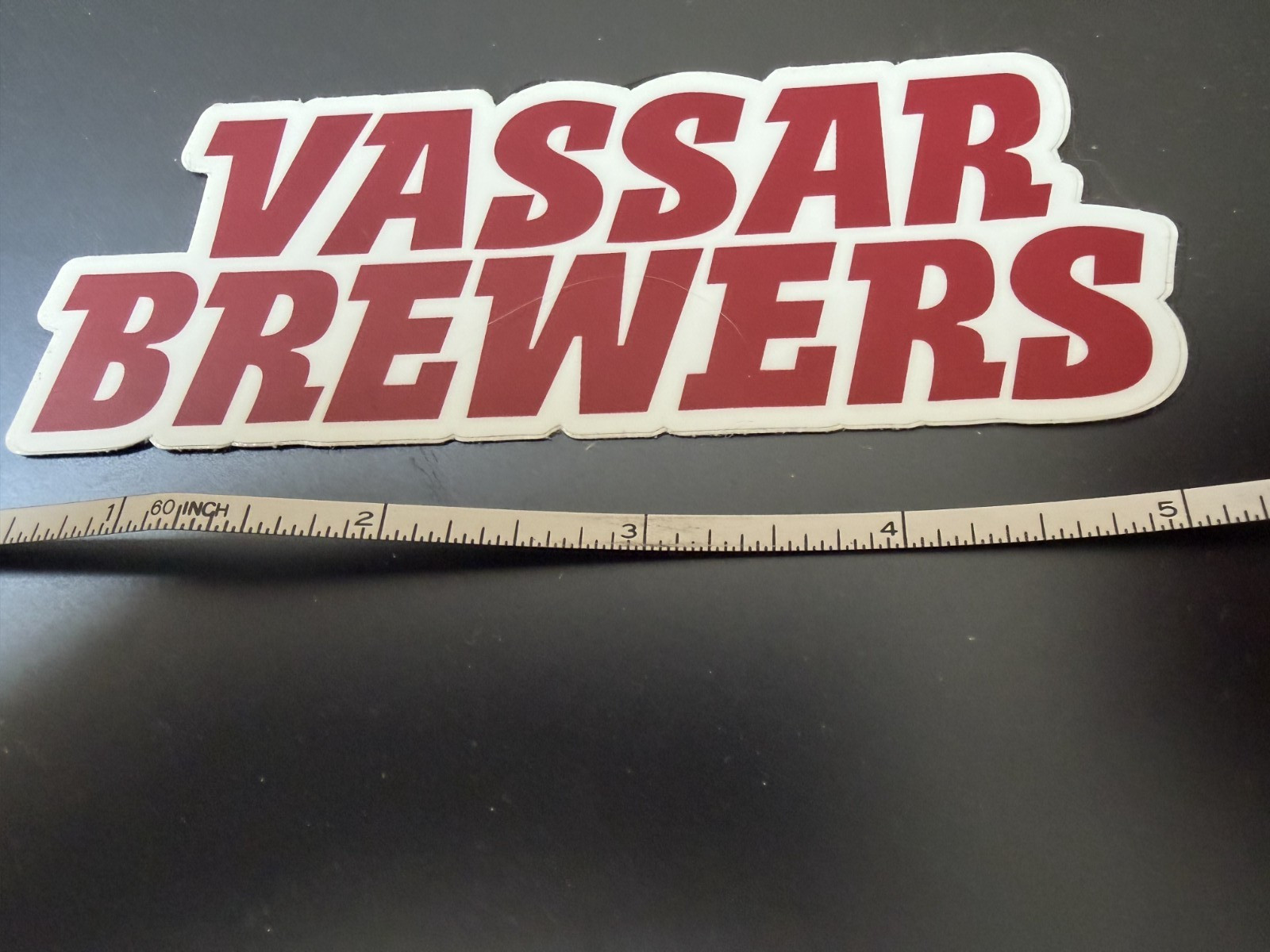 Vassar College Brewers Sticker Decal Heavy Duty 5 inches Poughkeepsie NY RARE