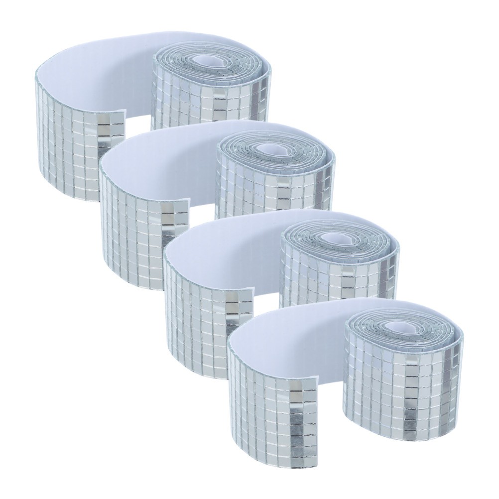 4 Rolls Mosaic Craft Small Pieces Tiles Disco