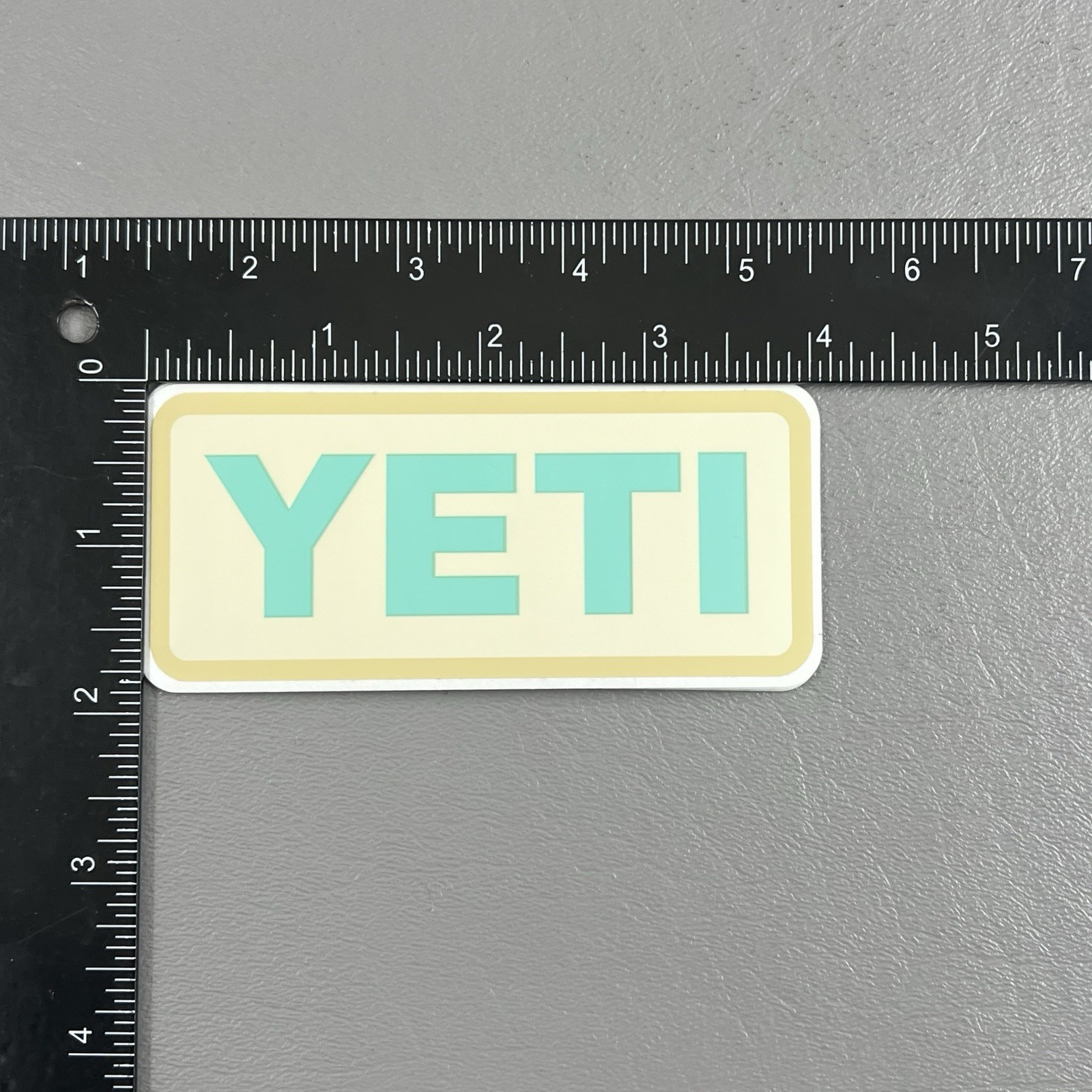 Lot Of 5 New Authentic YETI Logo Sticker Decals Assorted Colors 2×4"