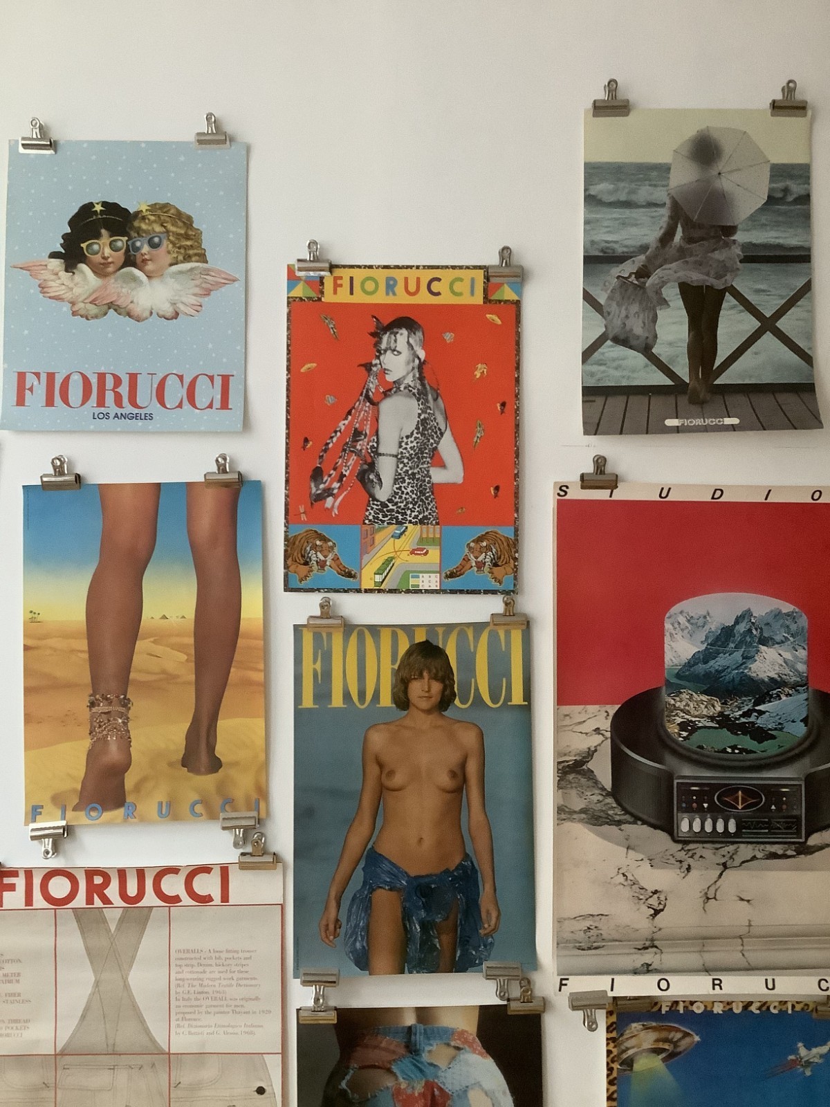 1974 FIORUCCI 7 Women in Lingerie Sticker Very RARE & Cool Milano !