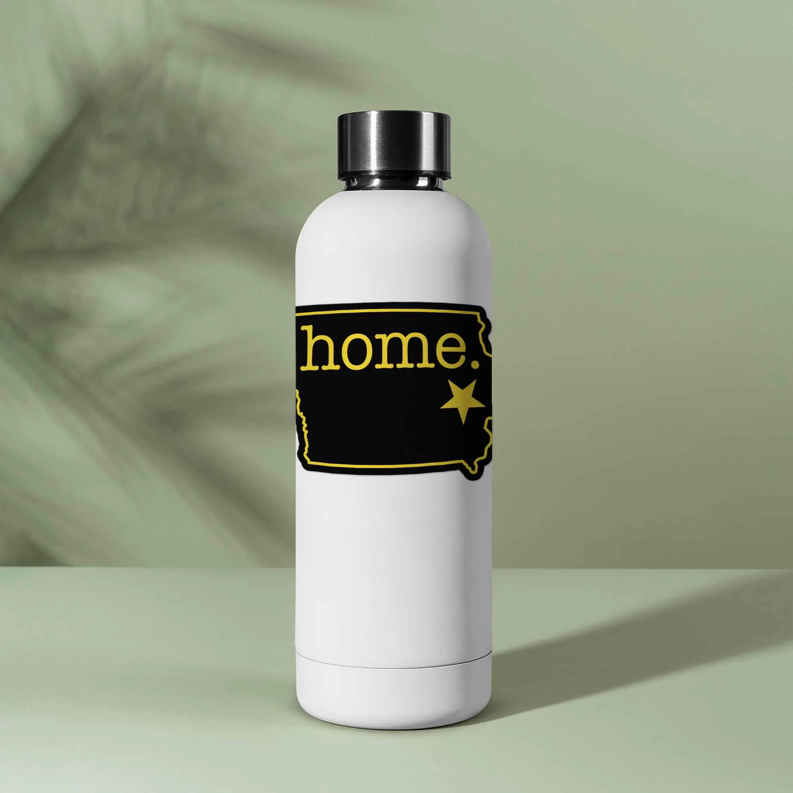 Black and Gold Iowa Home Sticker – Cute Iowa City Midwest Decal