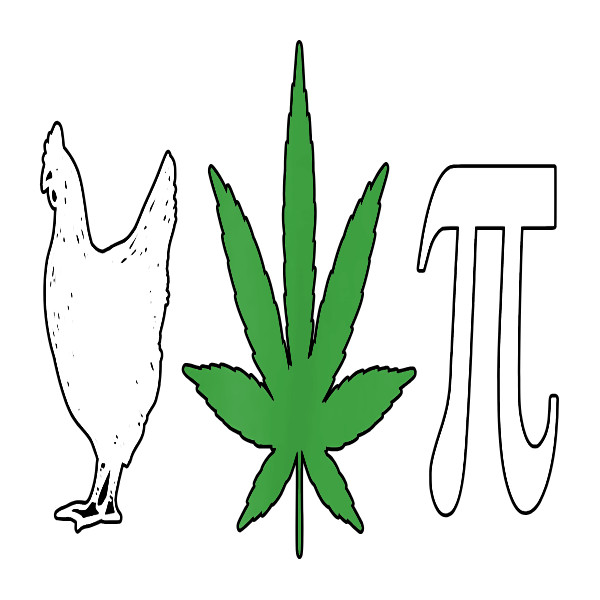 Weatherproof Chicken Pot Pie Weed Stickers Vinyl Decal Added Layer UV Safe Humor