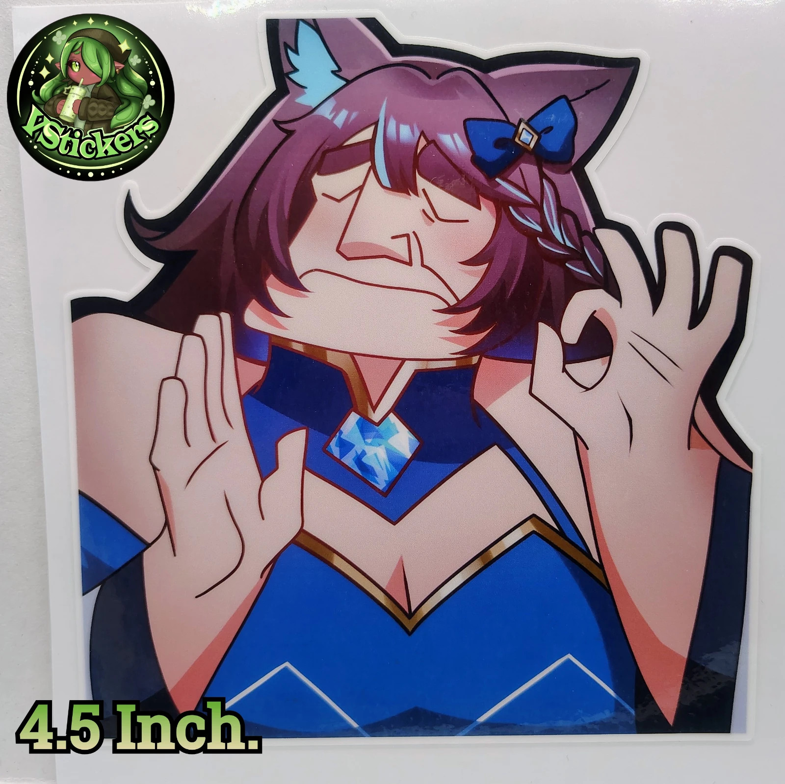 [OC][4.5 Inch] Crystal Carnie Perfect Meme Emoji! Water-Resistant Vinyl Sticker!