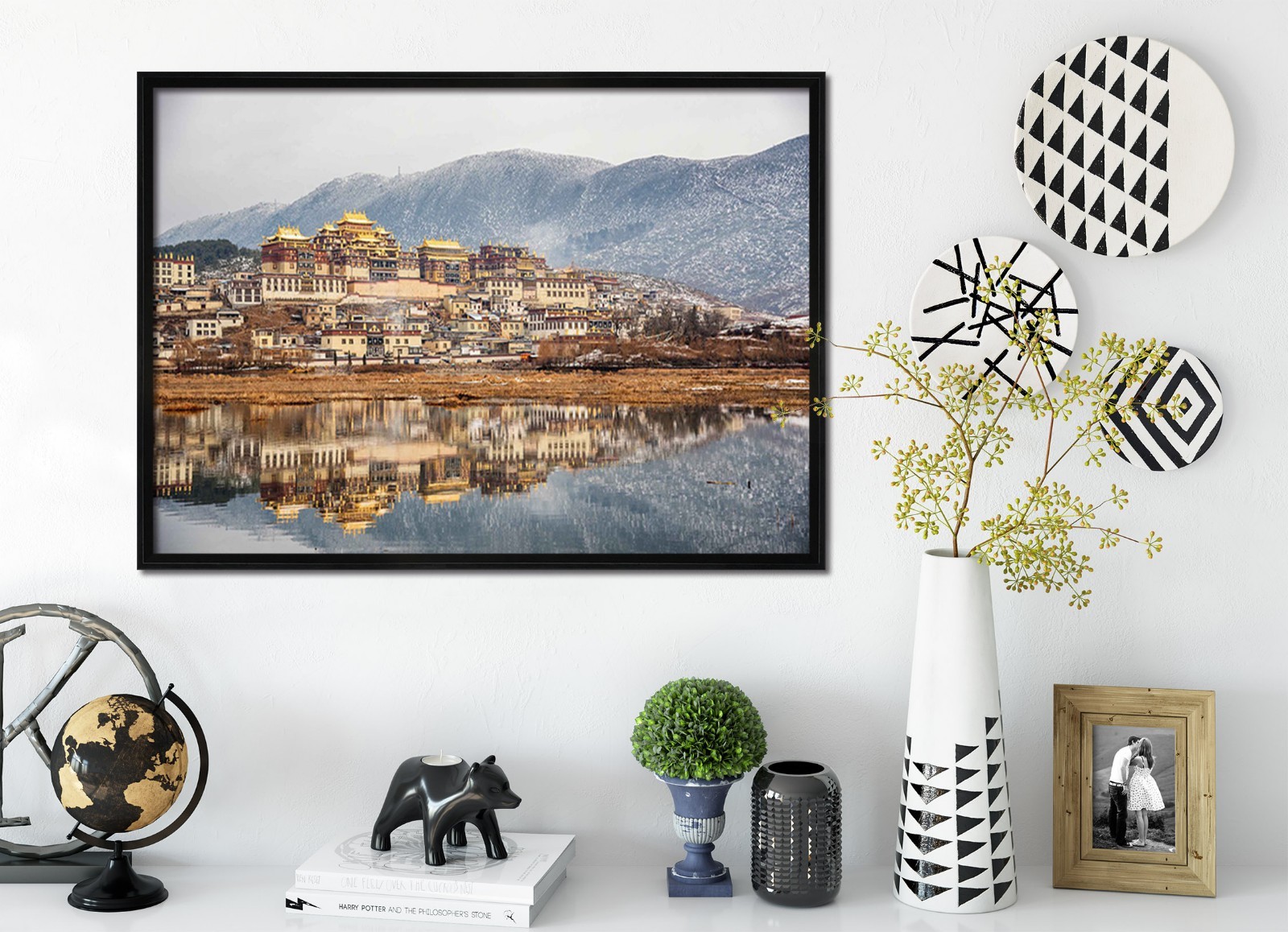 3D Small Town River 4 Framed Poster Home Decor Print Painting Art AJ WALLPAPER