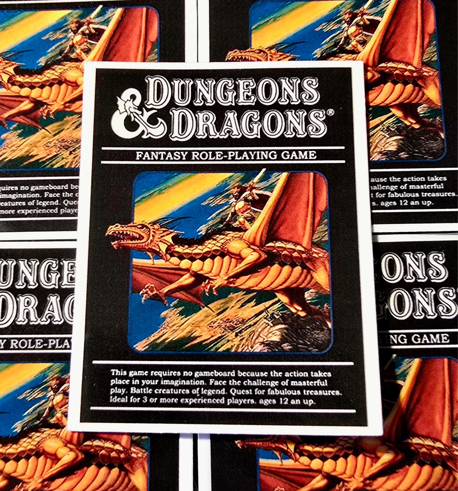 Dungeons and Dragons Sticker Waterproof RPG Tabletop Game Book