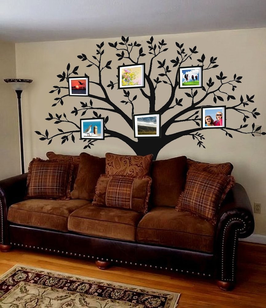 Large Family Tree Wall Decal Family Tree Photo Wall Decal Vinyl Tree Wall Sti…
