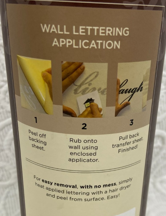 Hobby Lobby Designer Wall Lettering – Black – 23 X 18 IN