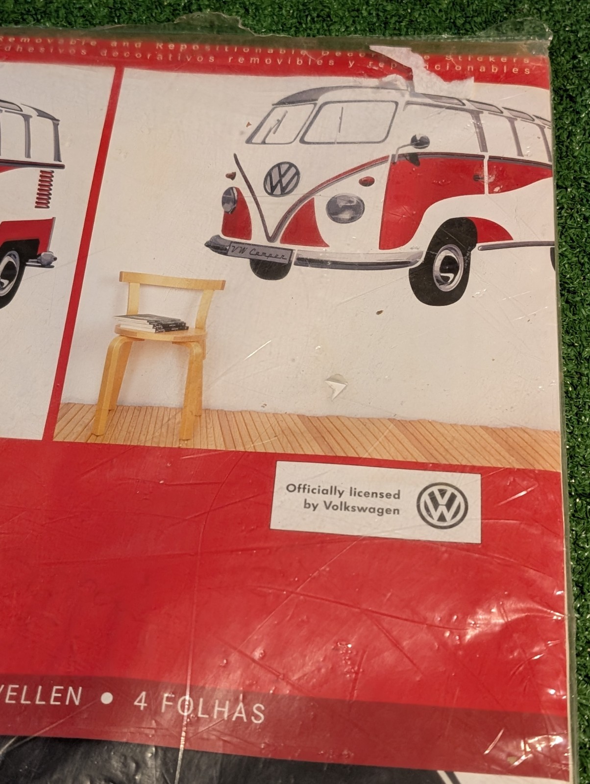 Volkswagen VW T1 Samba Bus Wall Decals Camper Van Officially Licensed