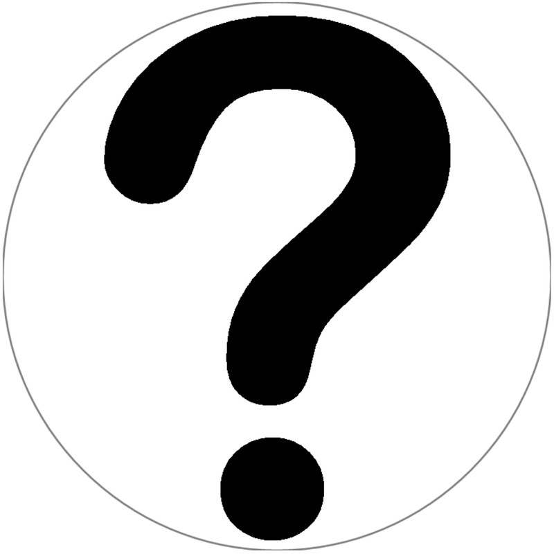 Question Mark – 3 Pack Circle Stickers Decals 3" x 3"