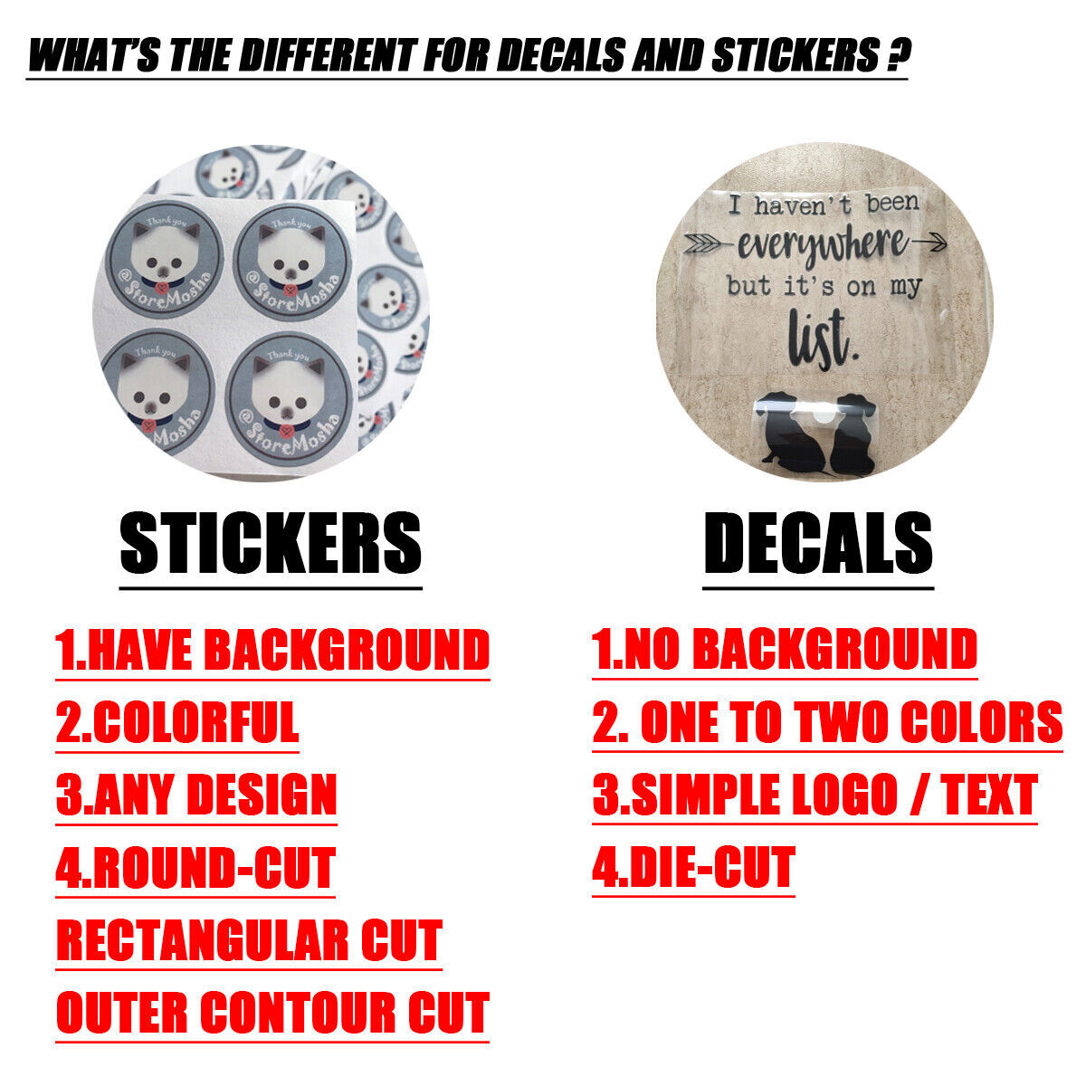 2X Custom Your Text Vinyl Lettering Stickers DIY Decal Personalized Car Decor