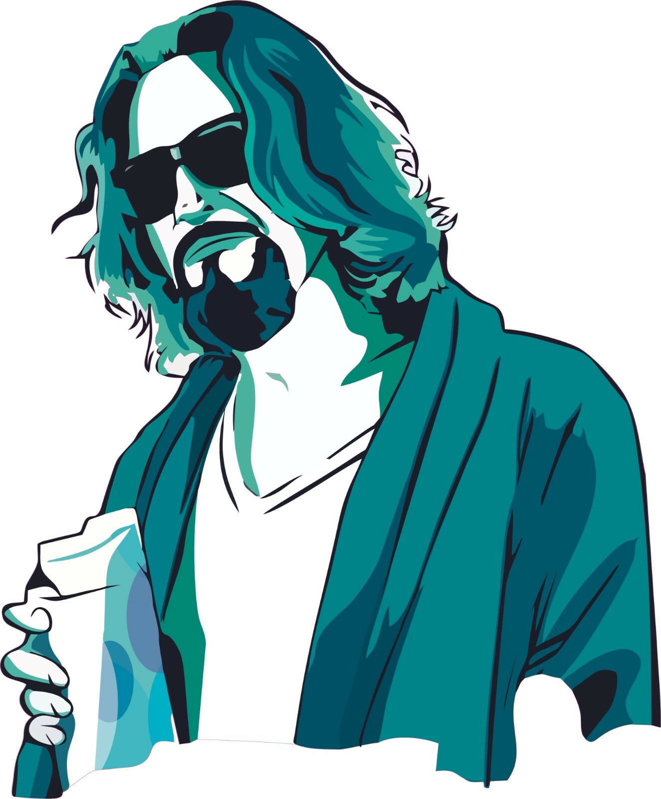 Vinyl Home Living Room Decor Jeffrey The Dude Lebowski Wall Design Quotes 20×29