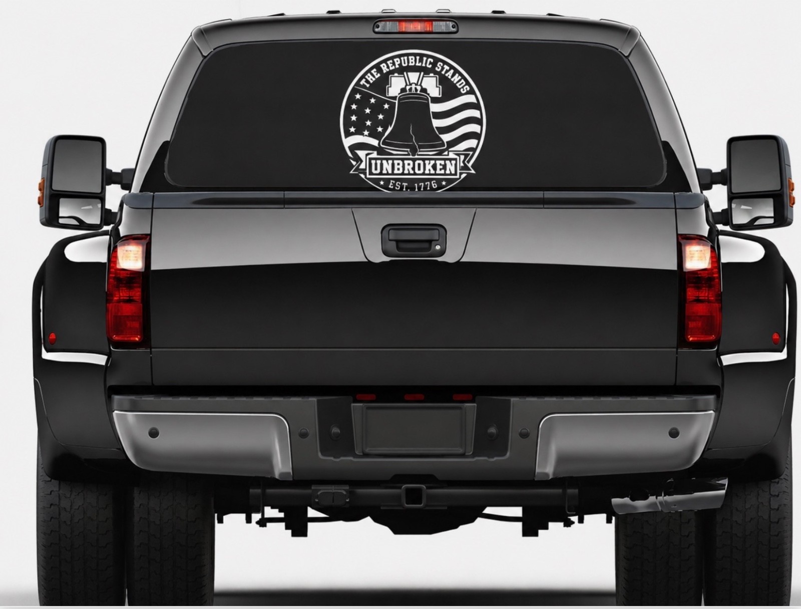 1776 Liberty Bell Vinyl Decal Sticker Patriotic American Flag USA Freedom