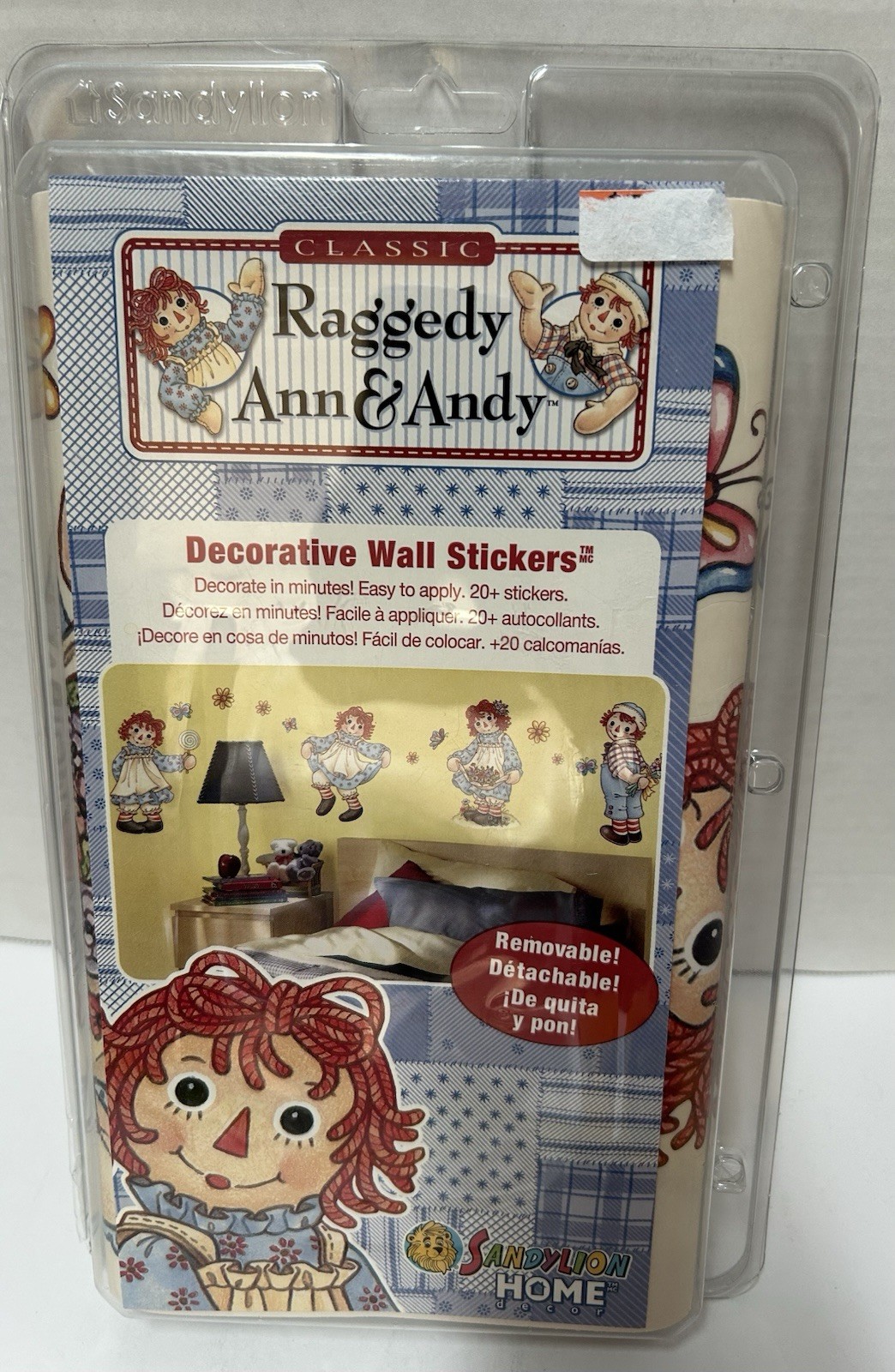 Vintage Raggedy Ann & Andy Decorative Wall Cut-Outs/Decals/Stickers NIP
