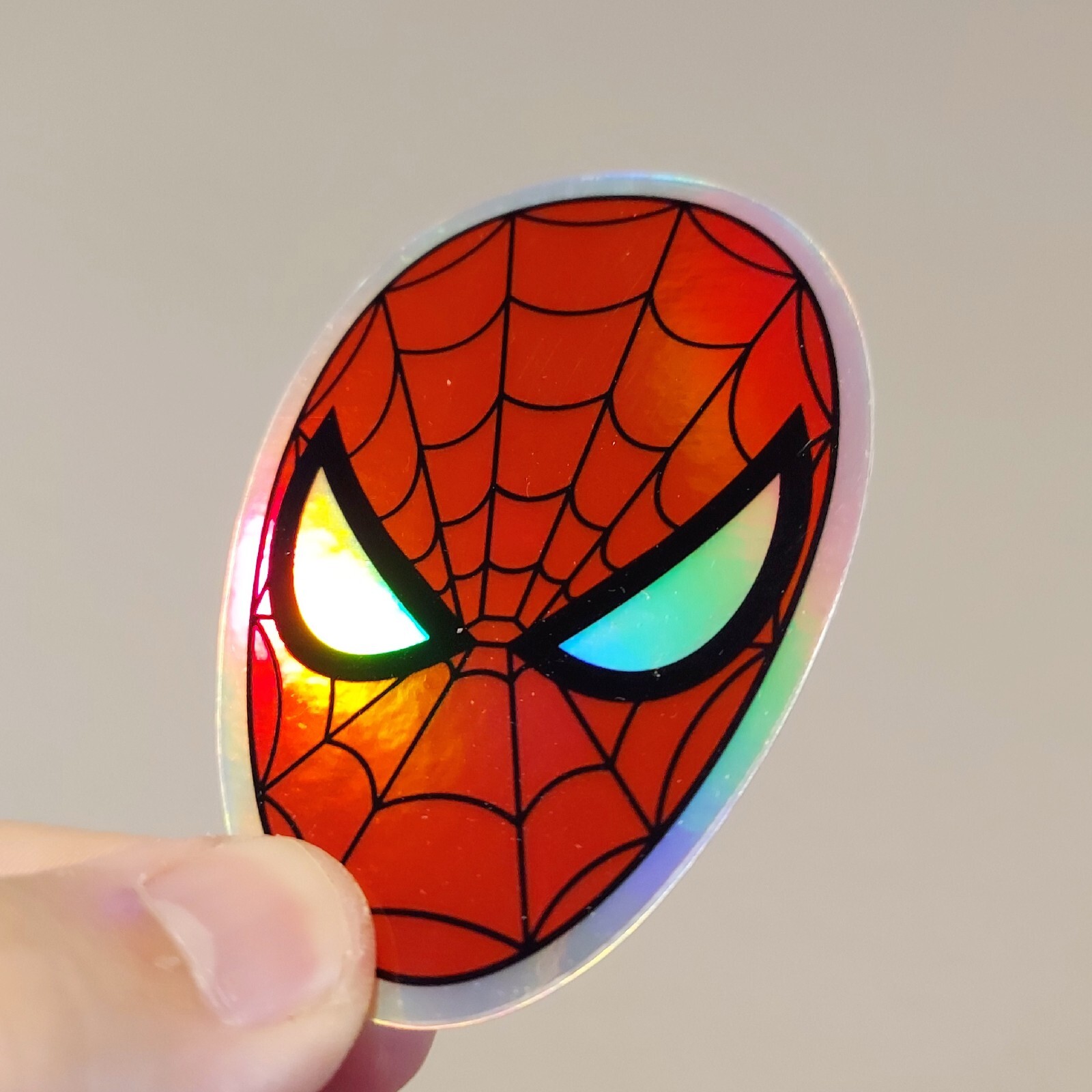 Spider-Man Holographic Reflective Sticker Decal | Marvel Comics Spiderverse 🕷️