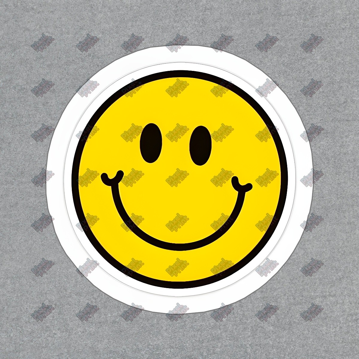 Vintage Smile Face Vinyl Sticker Happy Emoji Decal for Laptops, Water #865282