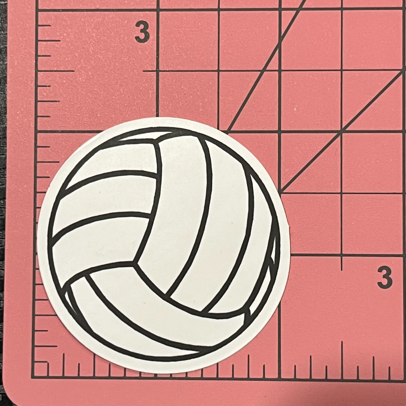 Volleyball B+W – Vinyl Decal Sticker Bomb Team High School Sports Go! Team Go!