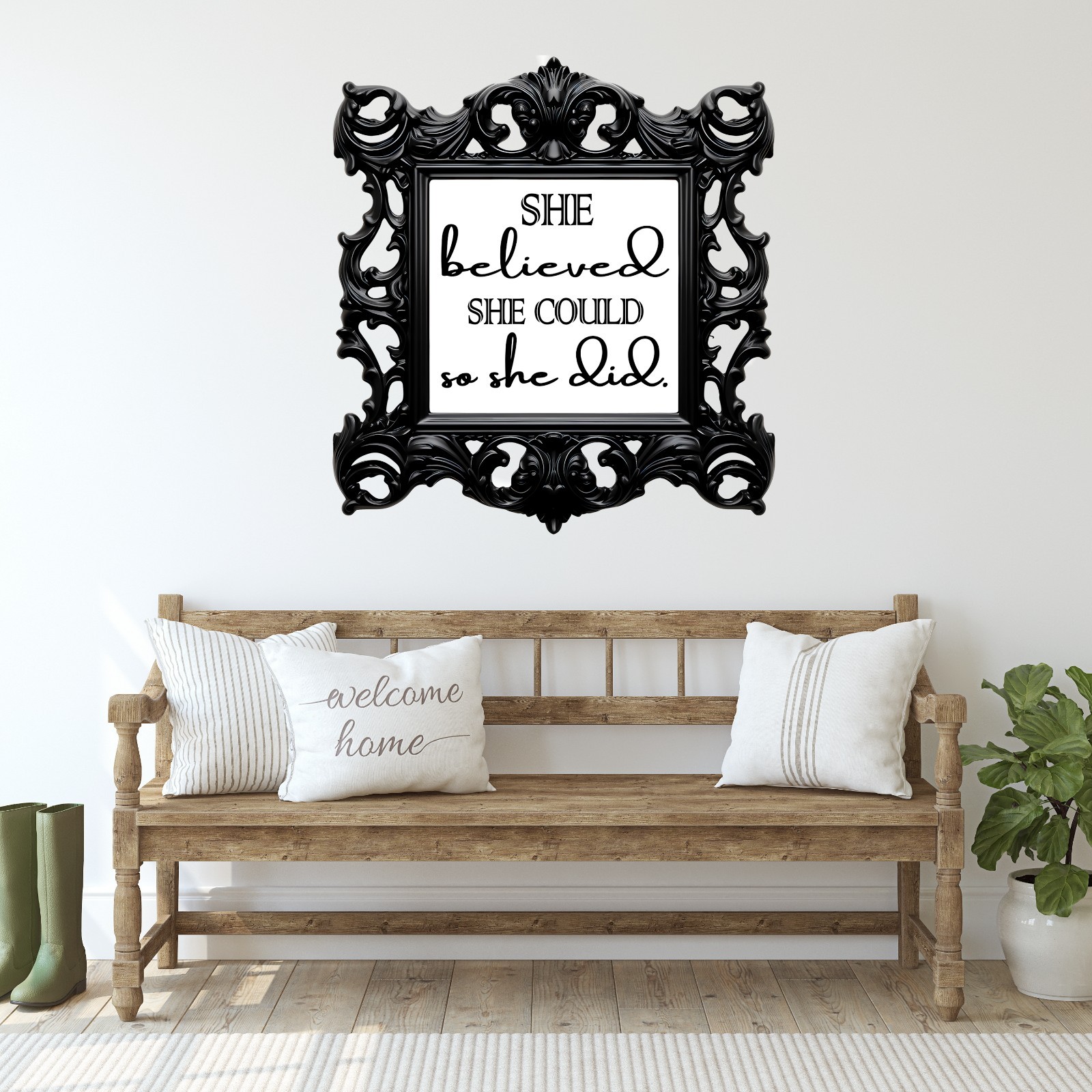 Motivational Wall Art – Peel and Stick Vinyl/removable Wall Decals. 3D illusion.