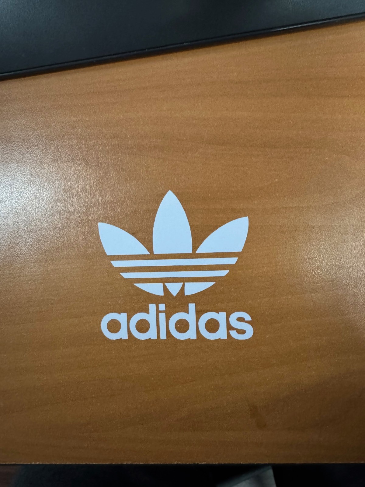 Adidas old school Vinyl white decal sticker 4 inches tall