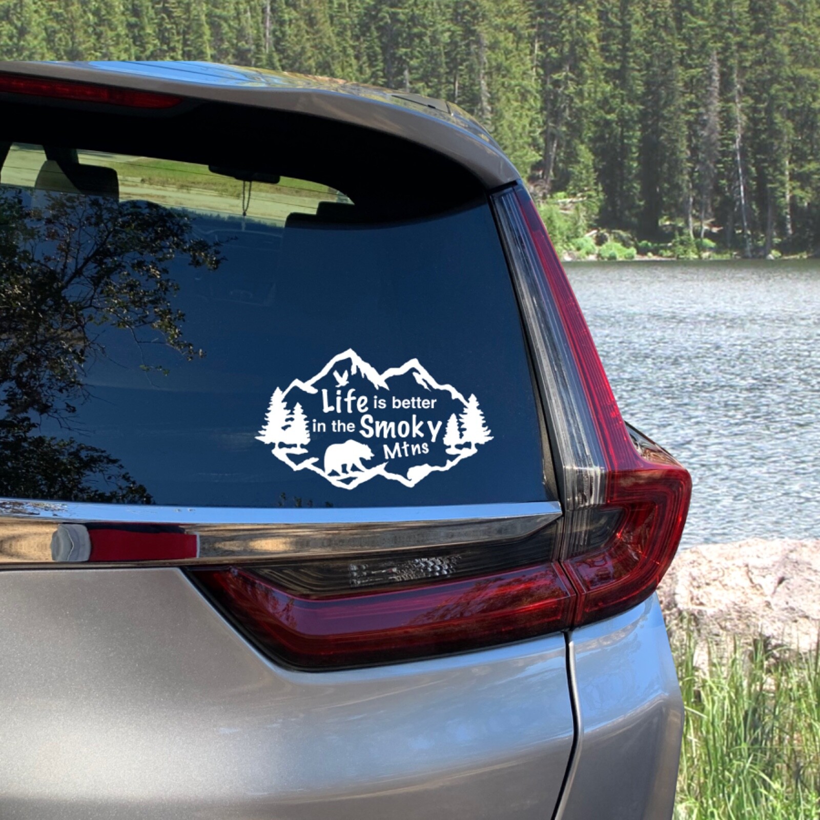 Life is Better in the Smoky Mountains Decal. Smoky Mountains Vacation.