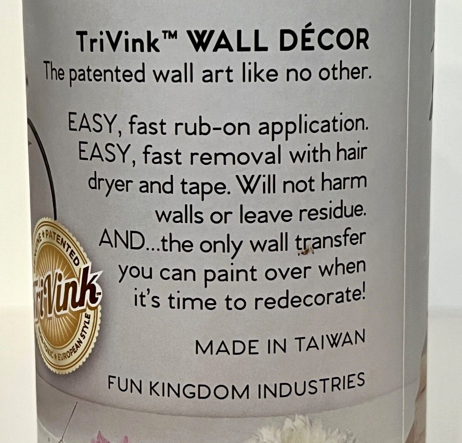 Laundry Room Wall Art 24" IRONY–Opposite of WRINKLY Rub On TriVink Transfer NEW