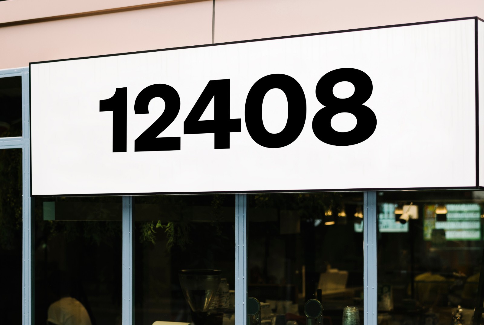 Sohne Bold Storefront Address Numbers Vinyl Sticker Decal for Business Window