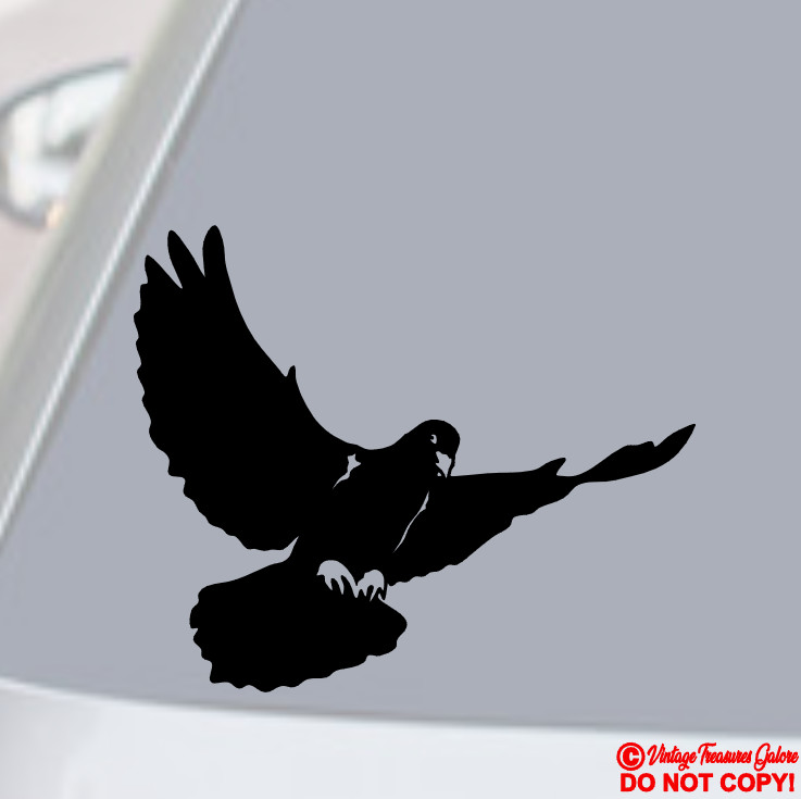 DOVE BIRD Vinyl Decal Sticker Car Window Wall Bumper Love Peace Symbol Pigeon