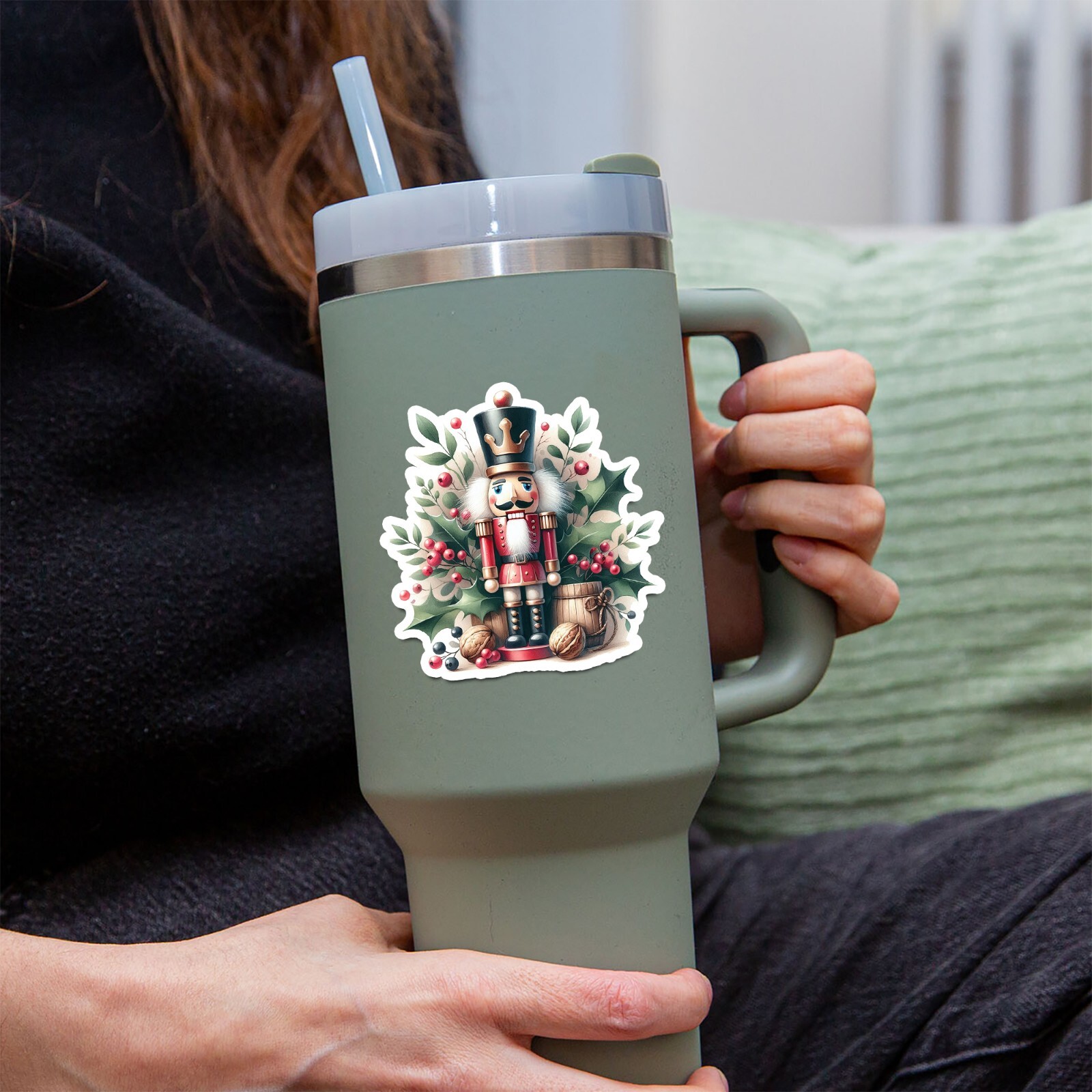Christmas Nutcracker Sticker | Waterproof | Vinyl Sticker | Water Bottle