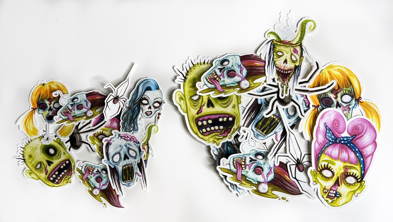 Zombie Stickers 3” Wide – Pack Of 10