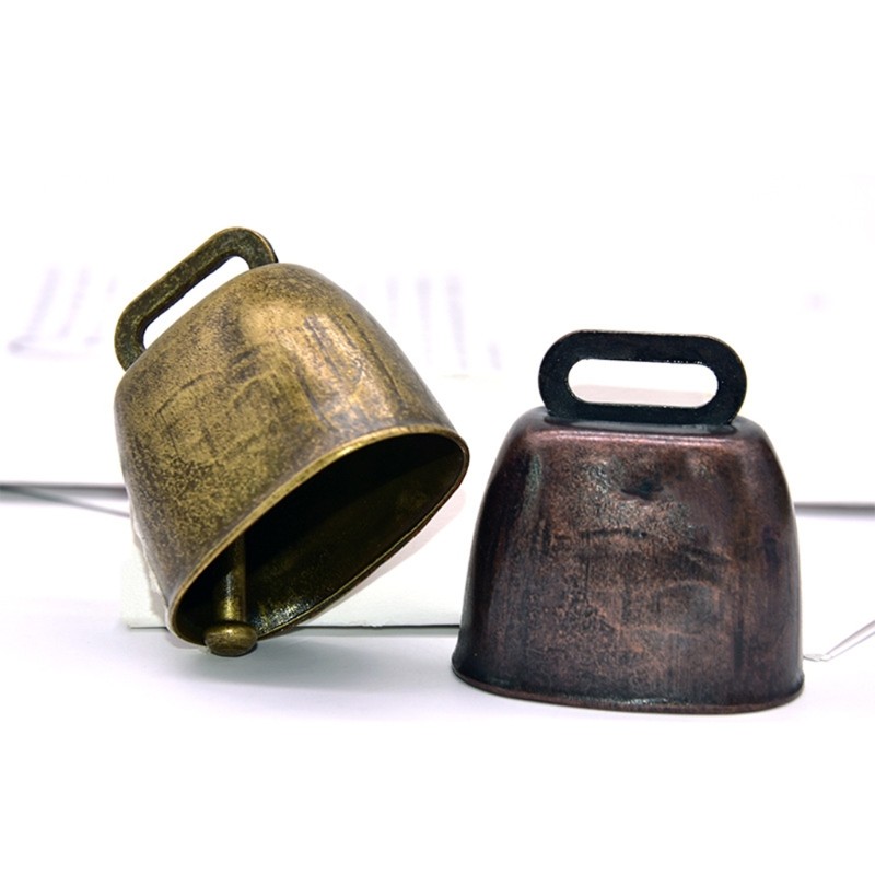 3Pcs Copper Bells Cattle Farm Animal Copper Loud Bronze Bell for Farm Animals