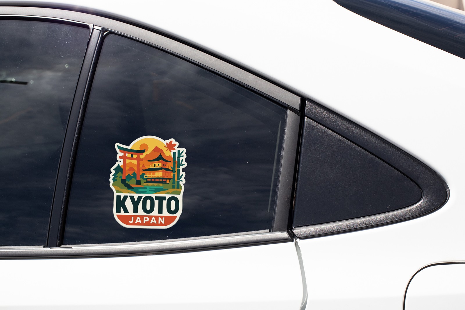 Kyoto Japan Sticker Decal Vinyl Die-Cut City Skyline Landmark Design