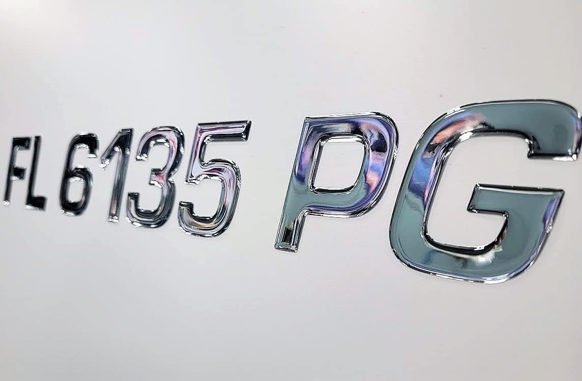 Boat Registration Numbers Marine Grade Waterproof Chrome PWC Jet Ski Boat Decals