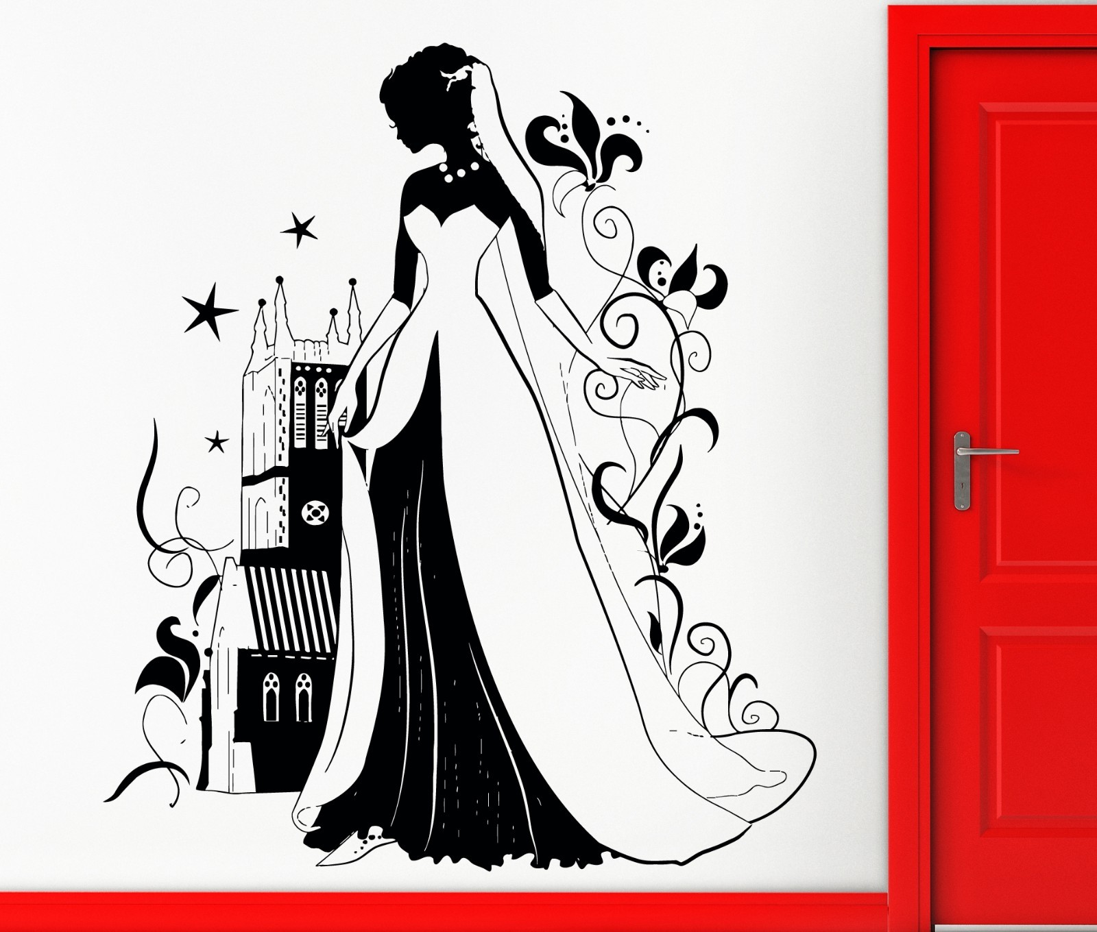 Wall Sticker Vinyl Decal Fairy From Fairytale Decor Cinderella Dream Decor z2397