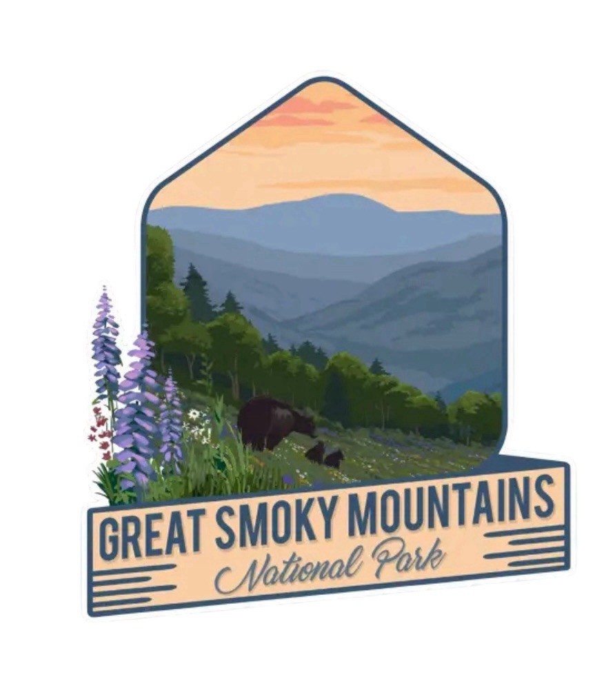 Great Smoky Mountains National Park Waterproof LARGE 6” Inch Vinyl Decal Sticker
