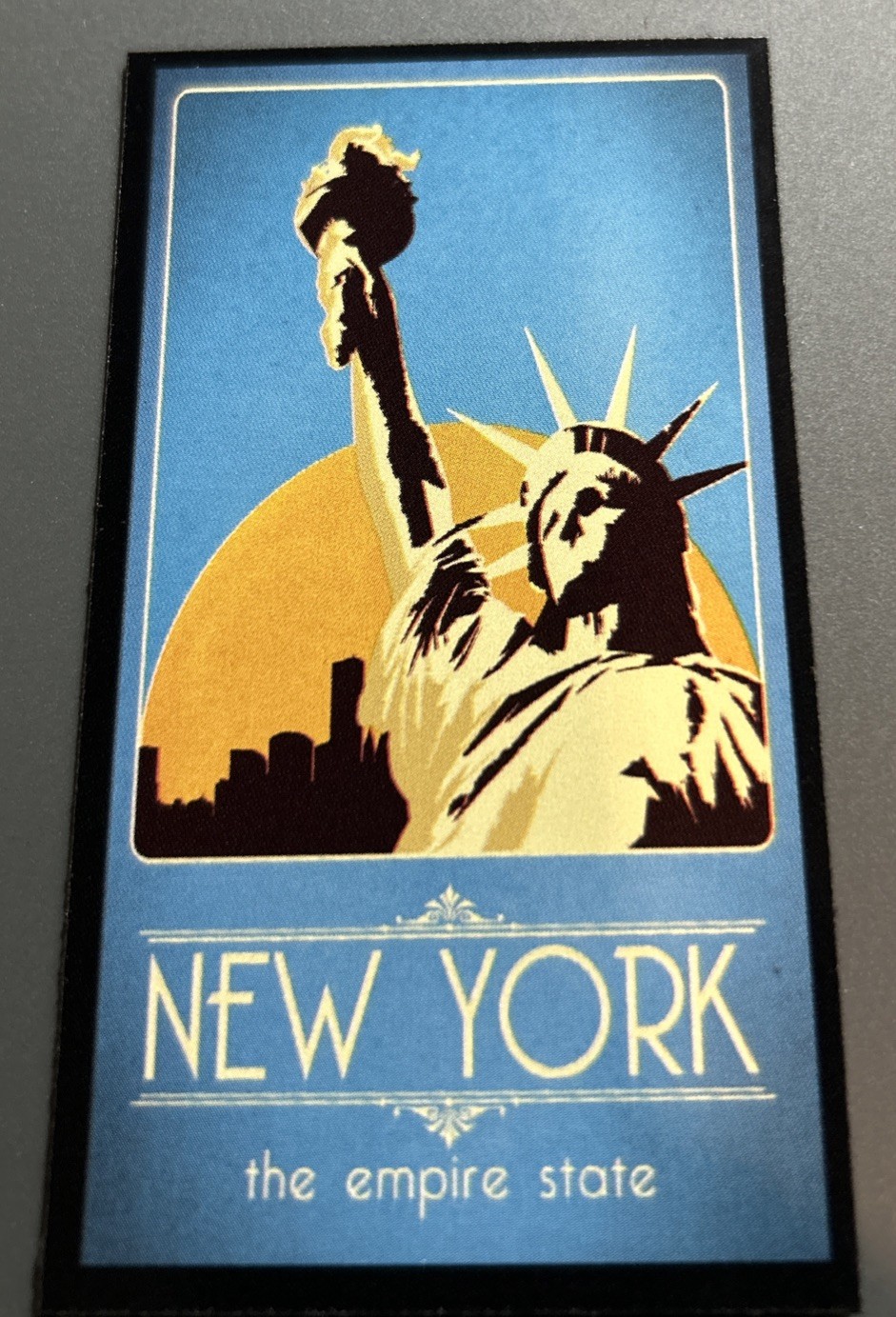 Fridge Magnet: NEW YORK (Statue Of Liberty) The Empire State (Travel Keepsake)
