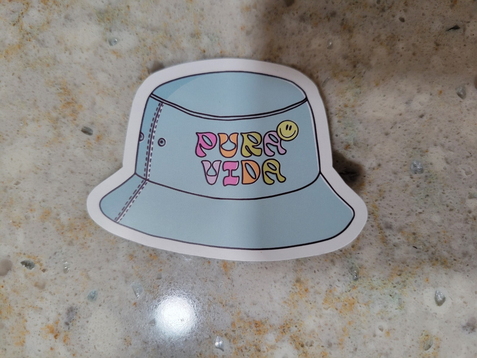 New Pura Vida Bucket Hat Sticker ONLY