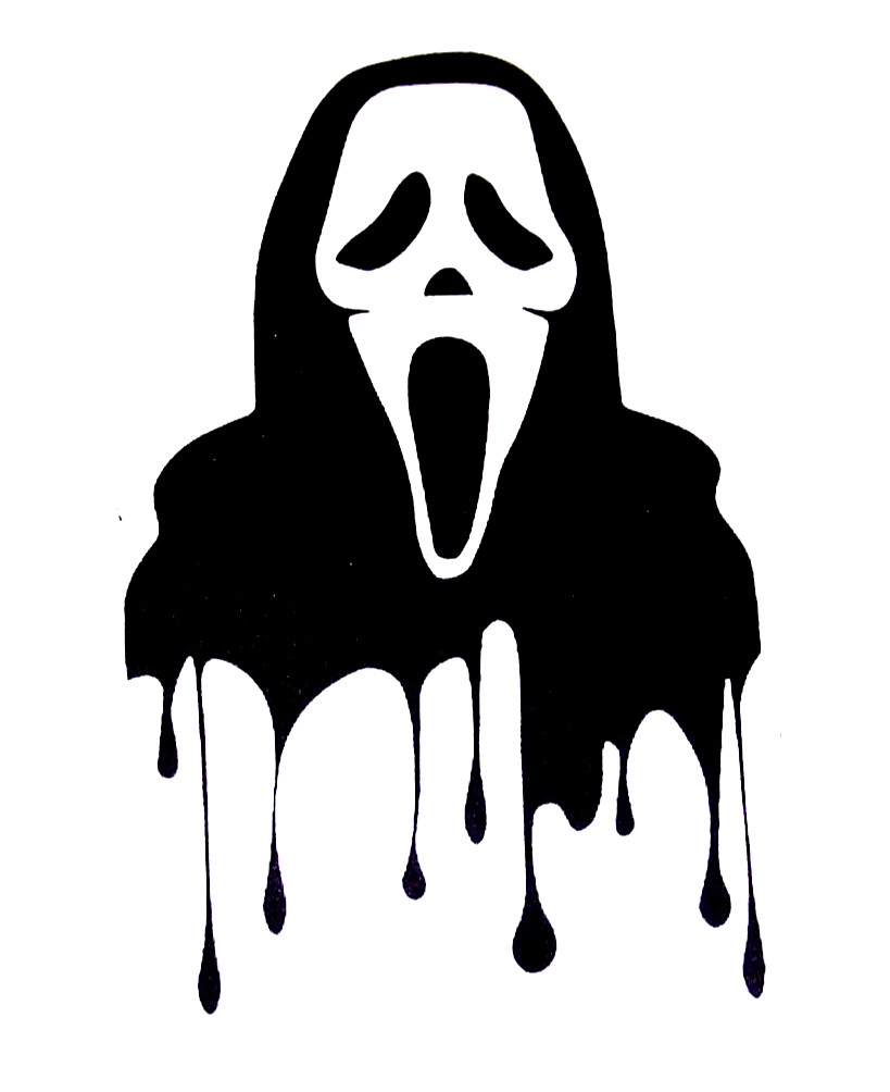 SCREAM Cut Sticker Decal Movie Horror Film Ghost Scream