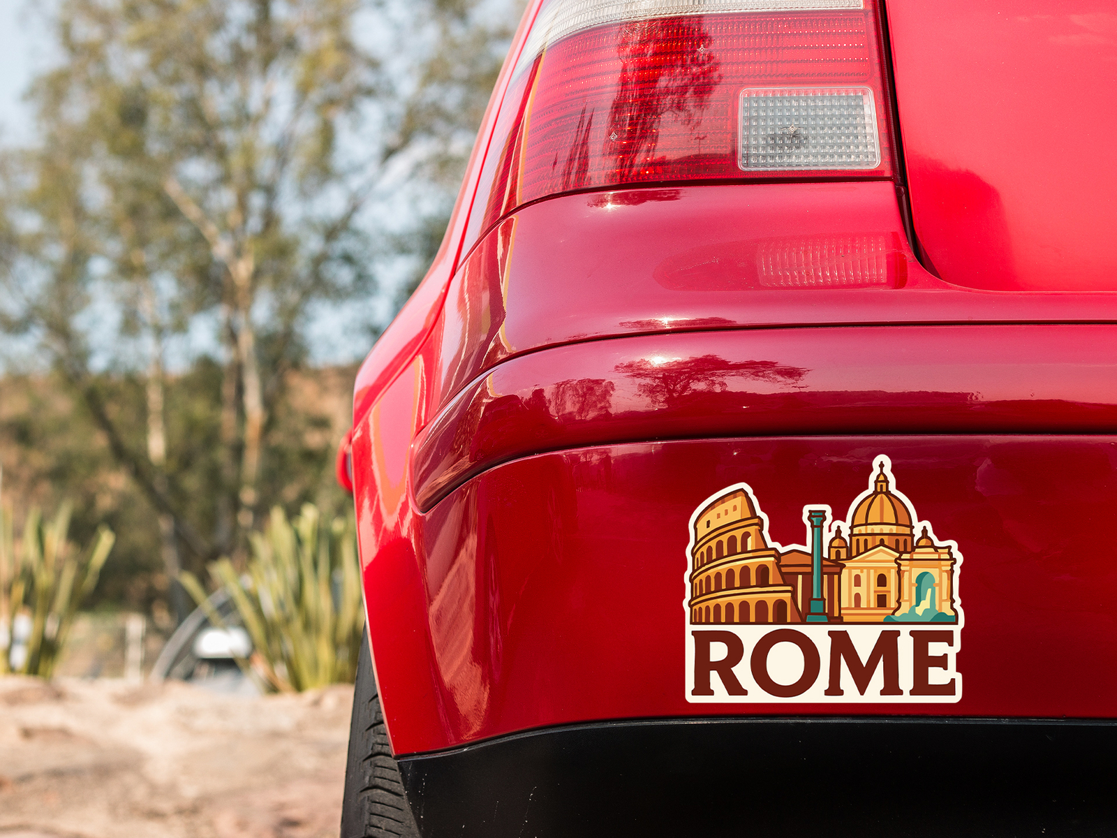 Rome Sticker Decal Vinyl Die-Cut City Skyline Landmark Design