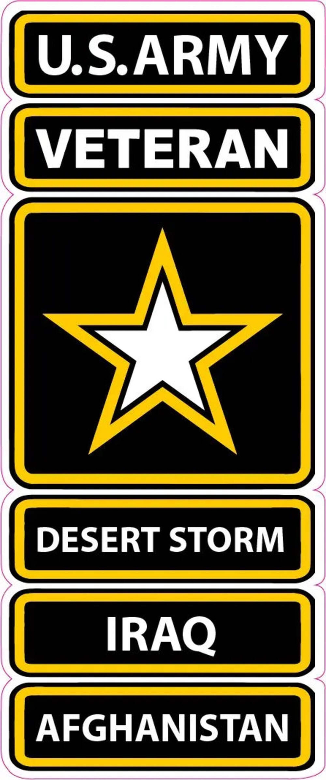 U.S. Army Veteran Desert Storm Iraq Afghanistan Decal
