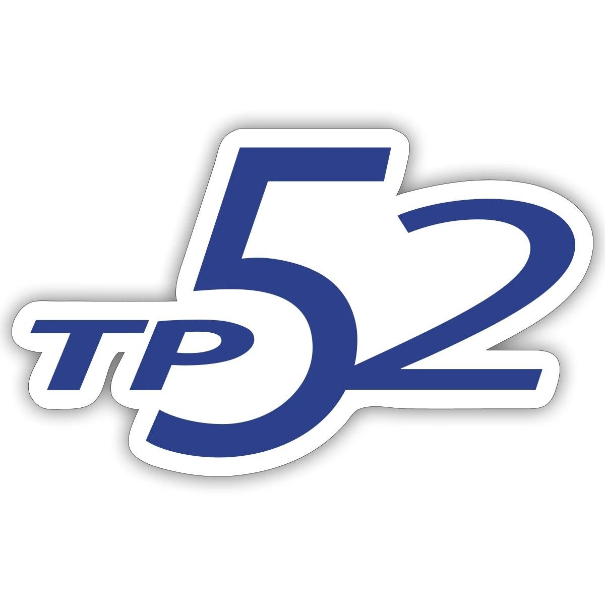 Transpac52 Sailing Logo | TP52 Nautic Yacht Emblem Sticker, max. 4 x 4"
