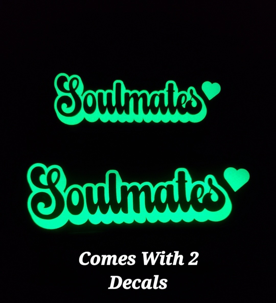 Glow In The Dark Vinyl Decals Lovely Quotes Decor Medium Size Lit Studios New