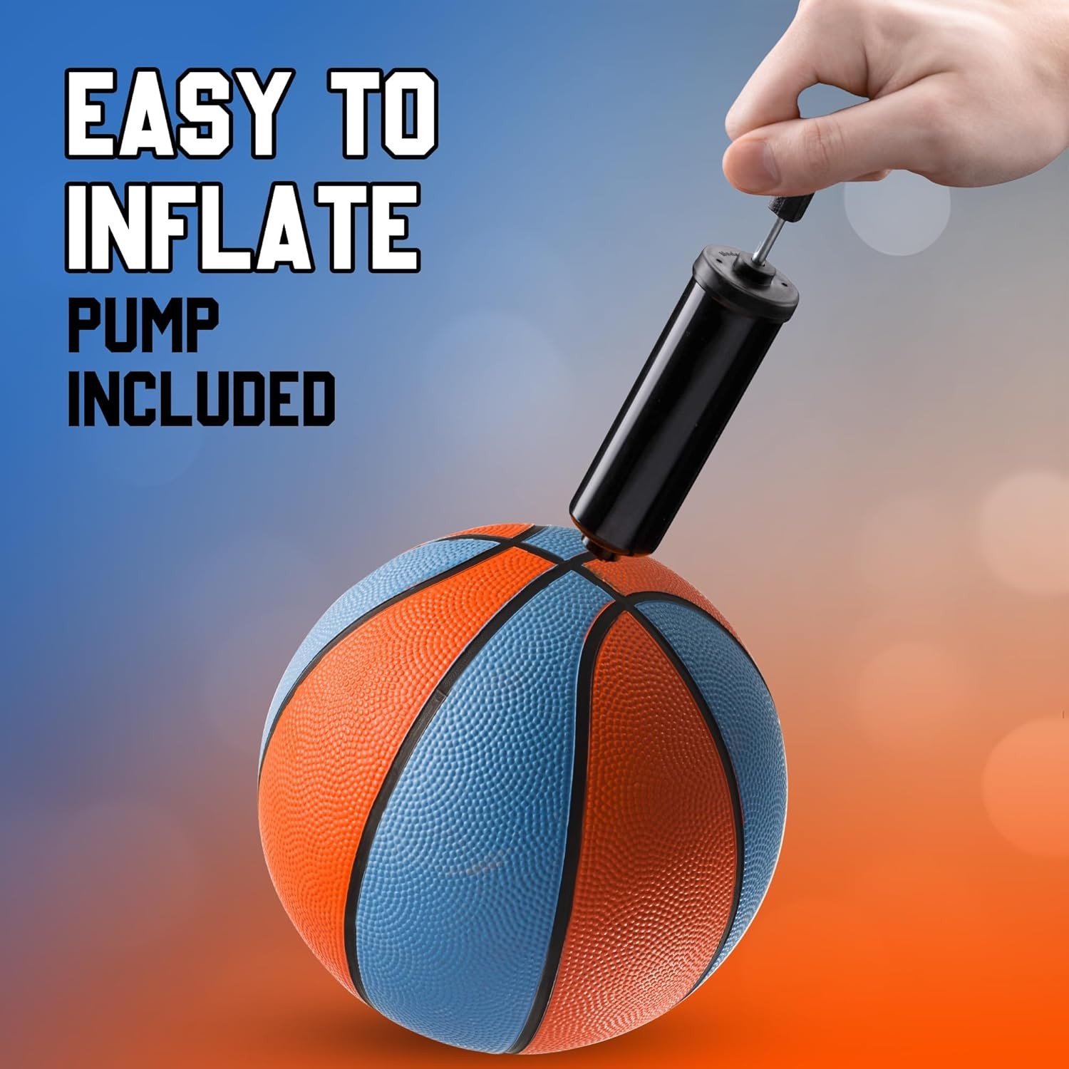 Rubber Mini Basketballs 7 Inch, Size 3 (Pack of 4 or 12) – Pool Basketball for