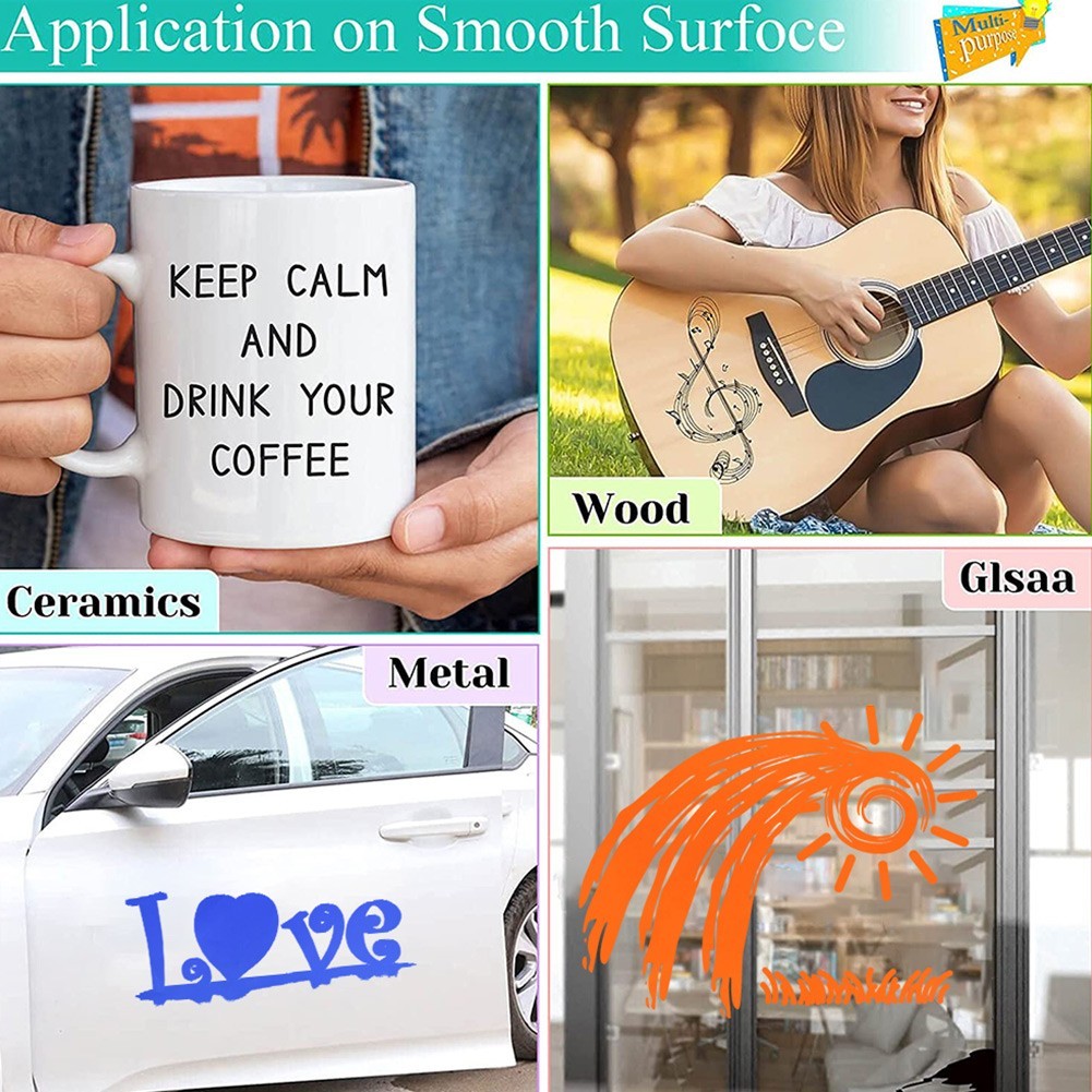 Commercial Grade Vinyl Lettering Film for Signmaking Stickers Decals and More