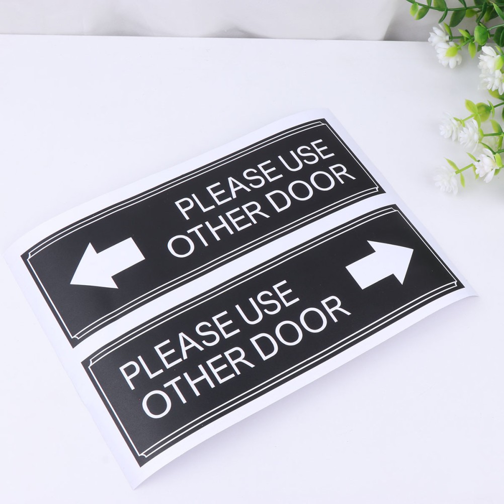 6Pcs Door Decor Please Use Other Door Stickers for Waterproof Indoor Use