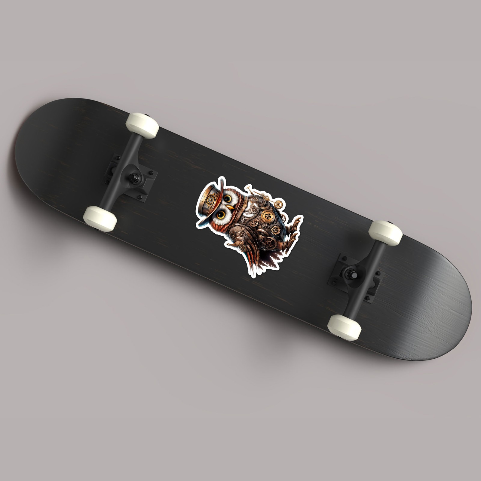 Steampunk Owl Gears – Vinyl Decal Sticker – Car Window Laptop – ebn11914