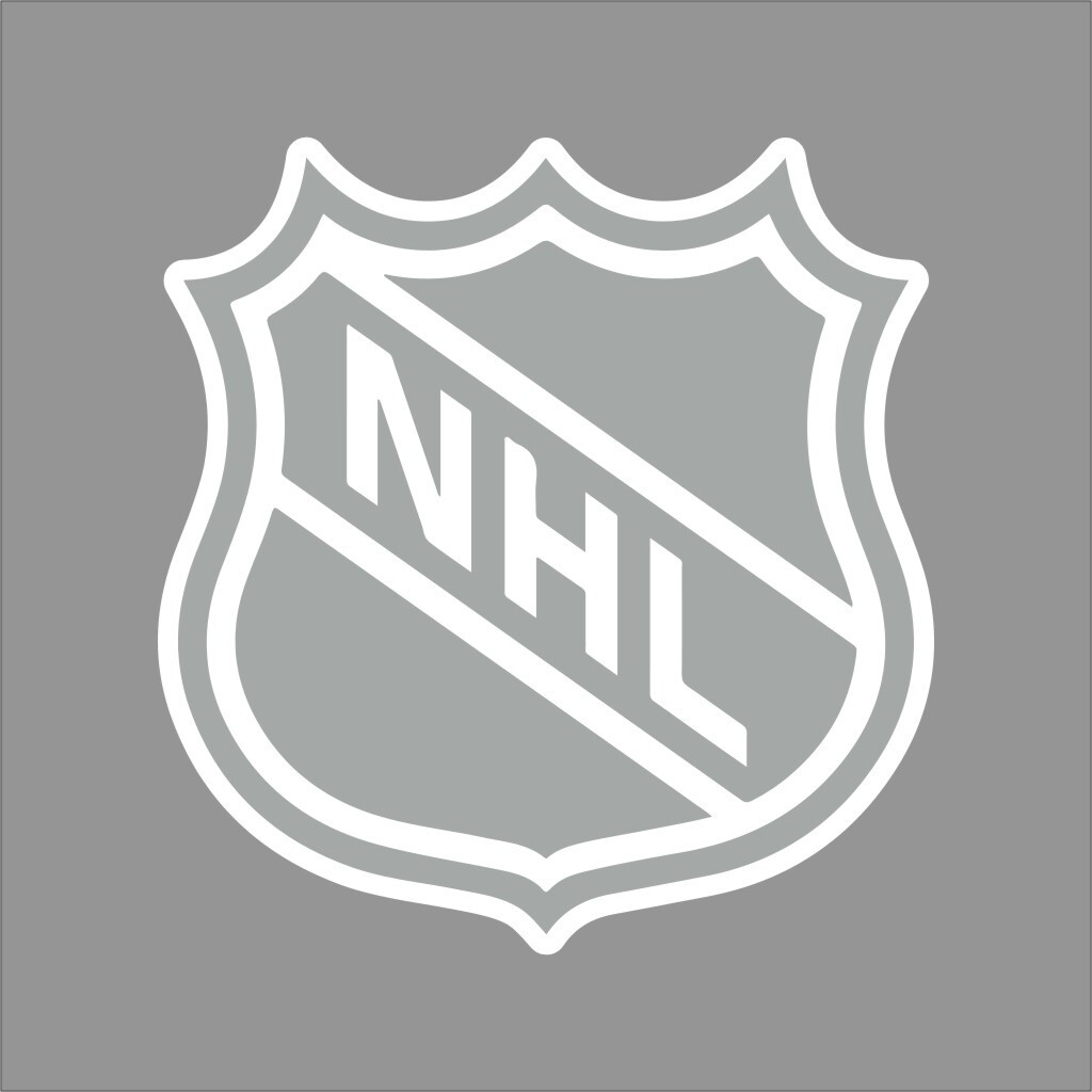 National Hockey League #2 NHL Logo 1 Color Vinyl Decal Sticker Car Window Wall